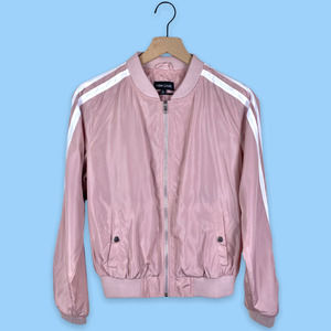 New Look Size L Side Stripe Windbreaker Bomber Jacket